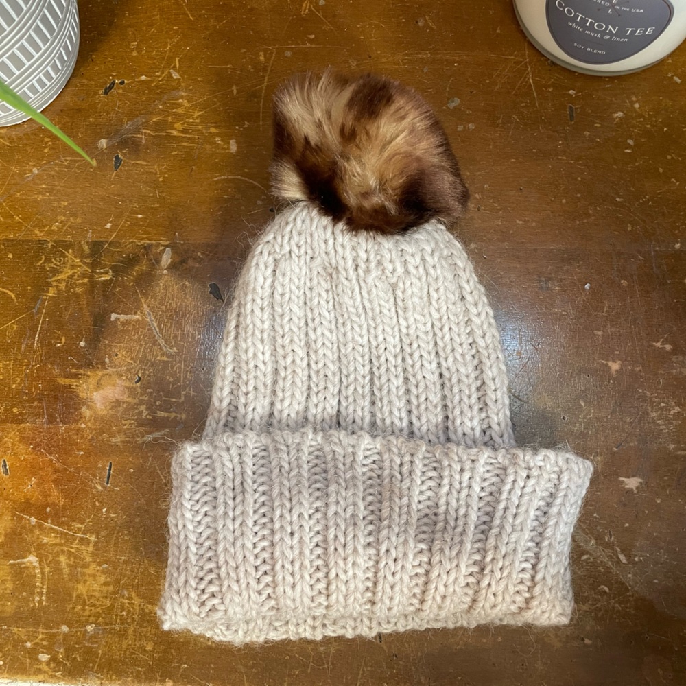 Fratelli Talli Tan Knit Beanie